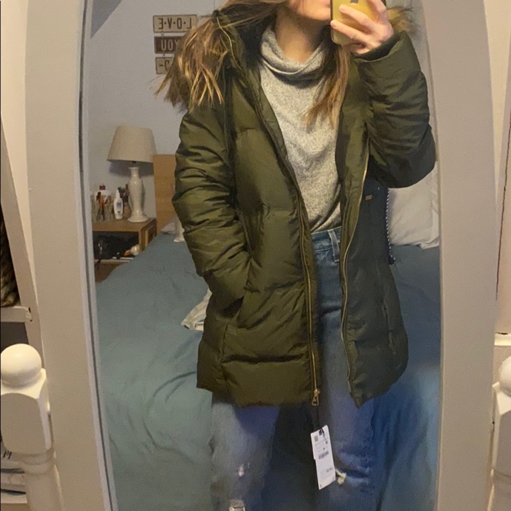 Green ZARA jacket
